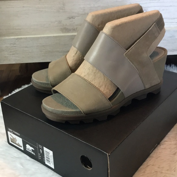 Sorel Shoes - Sorel Joanie II Slingback Wedge Sandal Sage Size 9